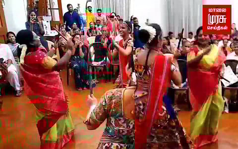 ”தாண்டியா ஆட்டமும் ஆட...” - நடனமாடி மகிழ்ந்த ஆளுநர் தமிழிசை சௌந்தரராஜன்...!