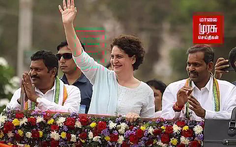 "பாஜக அரசு கொள்ளையடிக்கும் போது பிரதமர் என்ன செய்து கொண்டிருந்தார்" பிரியங்கா கேள்வி...!