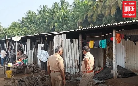 வெல்ல ஆலை கொட்டகை குடியிருப்புக்கு மீண்டும் தீ...4 வட மாநில தொழிலாளர்கள் படுகாயம்!
