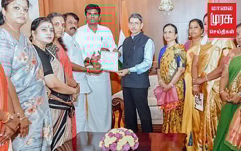 ஆளுநரை நேரில் சந்தித்து கோரிக்கை மனு அளித்த அண்ணாமலை...!