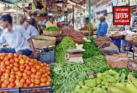 கோயம்பேடு மார்க்கெட்டில் காய்கறி விலை தொடர் உயர்வு...!   மக்கள் அவதி...!