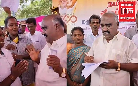 எல்லா புகழும் முத்துவேல் கருணாநிதி ஸ்டாலினுக்கே...வைரலாகும் அமைச்சர் வீடியோ!