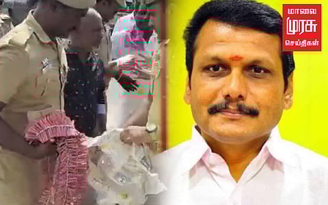 அமைச்சர் கைது: பட்டாசு வெடித்து கொண்டாட முயன்றவர்கள் கைது!