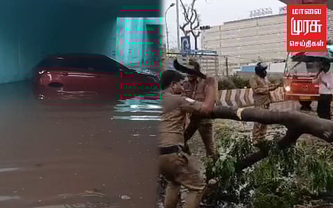 சென்னையில் கனமழை; முக்கிய சாலைகளில் போக்குவரத்து பாதிப்பு!