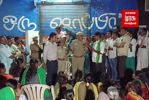 கரும்புகையை வெளியேற்றும் தொழிற்சாலை; பொதுமக்கள் போராட்டம்!