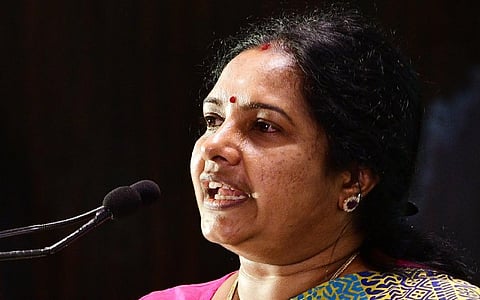 "பீகார் சென்றுள்ள முதலமைச்சருக்கு, #GOBACKSTALIN என அம்மாநில மக்கள் எதிர்ப்பு": வானதி சீனிவாசன் பேச்சு!