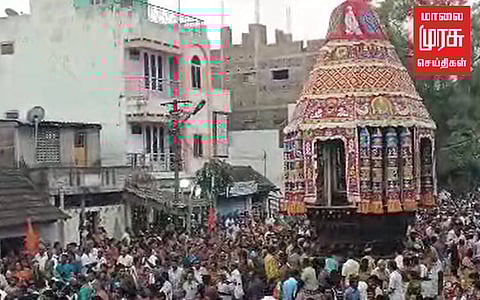 நடராஜர் கோயிலில் பக்தர்கள் சூழ கோலாகலமாக தேரோட்டம் தொடங்கியது...!