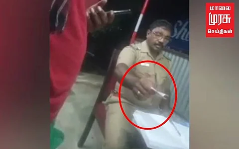 அதிக பாரம் ஏற்றி வந்த லாரி... லஞ்சம் கேட்ட காவல் உதவி ஆய்வாளர்!