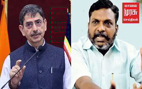 ” சனாதனத்தின் உச்சம்தான் வள்ளலார் என்று ஒரு அரைவேக்காடு உளறிக் கொட்டி இருக்கிறது..” - திருமாவளவன்.