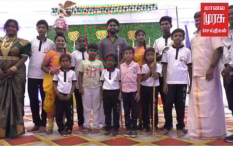 அமெரிக்க மகனுக்கு, மதுரையில் கலாச்சார விழா; நெகிழ வைத்த பெற்றோர்!