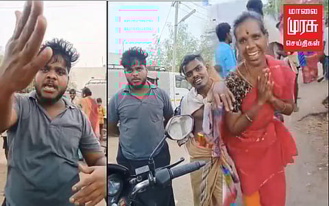 விசாரணைக்கு சென்ற காவலர்களை, ஆயுதத்துடன் மிரட்டிய ஆசாமிகள்!