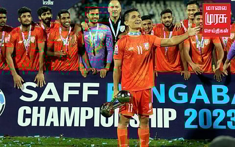கால்பந்து போட்டி; 9வது முறையாக இந்தியா சாம்பியன்!