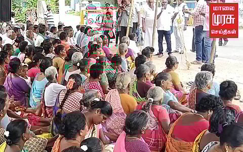 விமான நிலையத்திற்கு எதிர்ப்பு : ஐ.ஐ.டி. குழு வருகையால் ஆத்திரமடைந்த கிராம மக்கள் போராட்டம்!