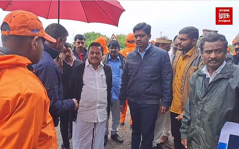 நீலகிரியில், மழையால் பாதிக்கப்பட்ட பகுதிகளில் அமைச்சர் கா.ராமச்சந்திரன் ஆய்வு!