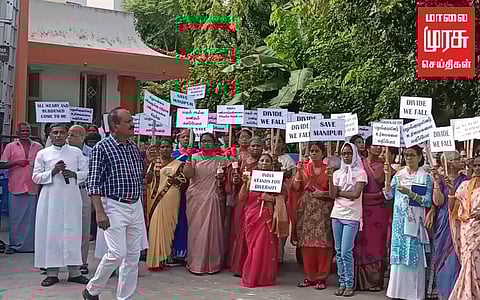 மணிப்பூரில் அமைதியை நிலைநாட்ட அமைதி பேரணி...!