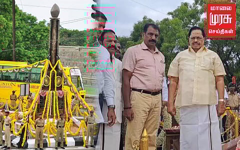 வேலூர் சிப்பாய் புரட்சி: 217 ஆம் ஆண்டு நினைவு நாள்; அமைச்சர் துரைமுருகன் அஞ்சலி!