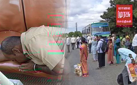 மயங்கிய நிலையிலும் பயணிகளைக் காப்பாற்றிய அரசு பேருந்து ஓட்டுனர்!!