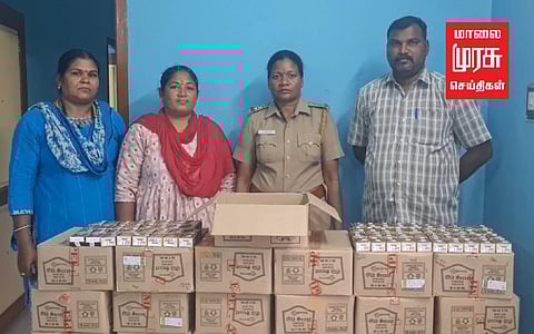 1800 வெளி மாநில மது பாக்கெட்டுகள் பறிமுதல்!!