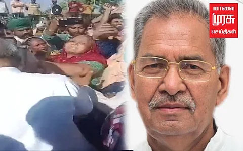 ஹாியானா: வெள்ள பாதிப்பை பார்வையிட தாமதம்; எம்எல்ஏ கன்னத்தில் பளார்!