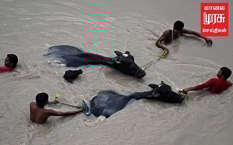 டெல்லி : அபாயக்குறியை தாண்டிய யமுனை நீர்...கரைபுரண்டு ஓடும் வெள்ளம்...!