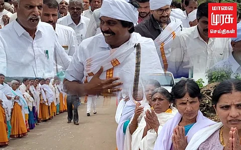 அமைச்சருக்கு உற்சாக வரவேற்பளித்த பழங்குடியின மக்கள்!!