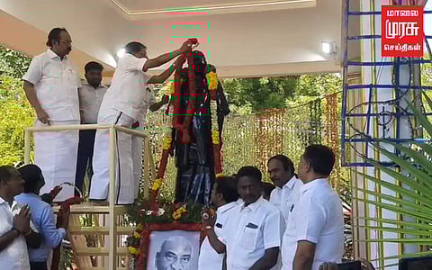 காமராஜர் பிறந்த நாள் கொண்டாட்டம்...அரசியல் கட்சியினர் மாலை அணிவித்து மரியாதை!