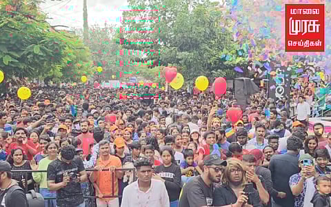 கோவை ஹேப்பி ஸ்ட்ரீட்டில், ஆடல் பாடலுடன் இளைஞர்கள் உற்சாகம்!!