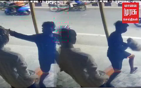 துணிக்கடை பொம்மையின் விக்கை (Wig) திருடிய இளைஞர்... சிசிடிவி காட்சிகள் வைரல்!!