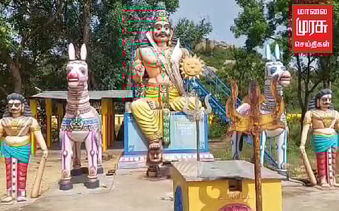 களவாளடப்பட்ட காவல் தெய்வத்தின் சிலை!