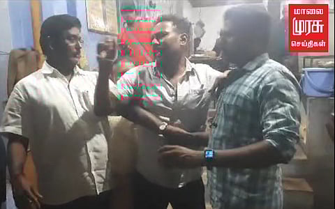 "நான் அயோக்கியன் தான், என்ன பண்ணுவ?" உணவகத்தில் உறங்கிய காவலர் ரகளை... வீடியோ வைரல்!!