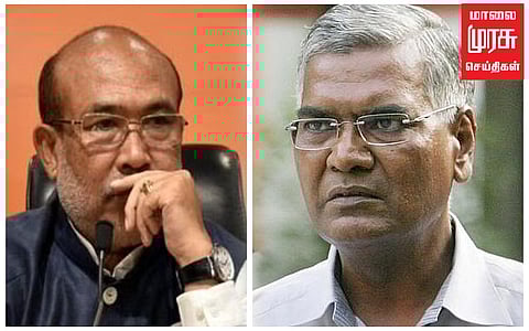 ” மணிப்பூர் முதலமைச்சர் கையால் ஆகாதவராக உள்ளார் ” -  கம்யூனிஸ்ட்  பொதுச் செயலாளர் டி.ராஜா.