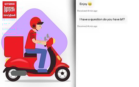 Doy you have Boyfriend? டெலிவரி ஏஜெண்ட் கேள்வி...வறுத்தெடுக்கும் இணையவாசிகள்!