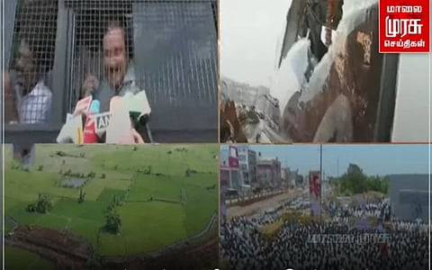 அன்புமணி ராமதாஸ் கைது; கண்ணாடிகளை உடைத்த பாமகவினர்...கலவரத்தில் முடிந்த போராட்டம்!