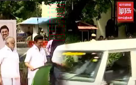253 புதிய வாகனங்களை கொடியசைத்து தொடங்கி வைத்தார் முதலமைச்சர் மு.க.ஸ்டாலின்!