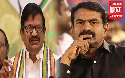 "சீமான் கடும் சொற்களை தவிா்க்க வேண்டும்" - கே.எஸ். அழகிரி கண்டனம்.