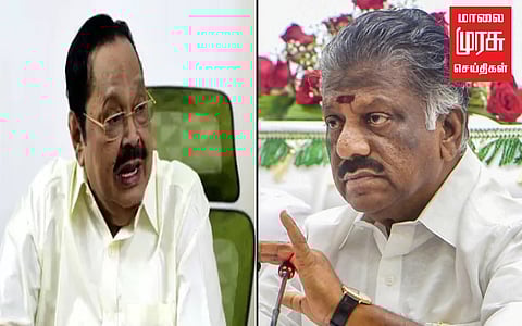 ”காவிரி விஷயத்தில் முறையான நடவடிக்கை எடுக்காமல் எனக்கு வரலாறு தெரியாது என்கிறார் “ - துரைமுருகனுக்கு ஓ.பி.எஸ். கண்டனம்.