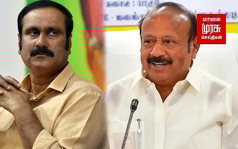 "சென்னையில் வீராவேசம்; டெல்லியில் அடிமைத்தனம்" எம்.ஆர்.கே பாய்ச்சல்!