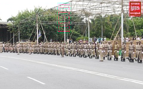 76-ஆவது சுதந்திர தினவிழா; சென்னையில் இறுதிகட்ட அணிவகுப்பு ஒத்திகை!