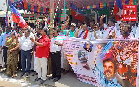 நாங்குநேரி சம்பவம்; விசிக கண்டன ஆர்பாட்டம்...!