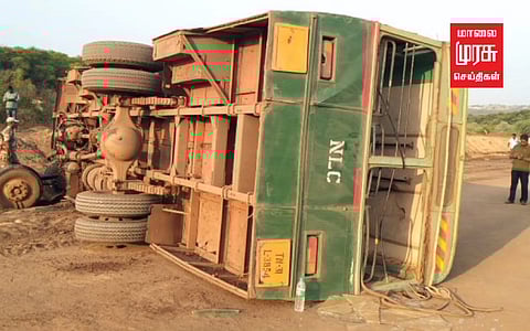 என்.எல்.சி: சுரங்கத்தில் கவிழ்ந்த பேருந்து; 30 பேர் காயம்!
