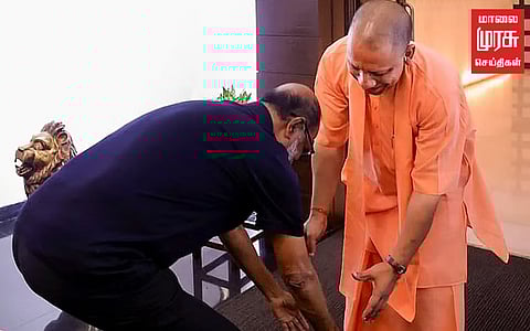 யோகி ஆதித்யநாத் காலில் விழுந்தது ஏன்? விளக்கமளிக்கும் நடிகர் ரஜினி...!