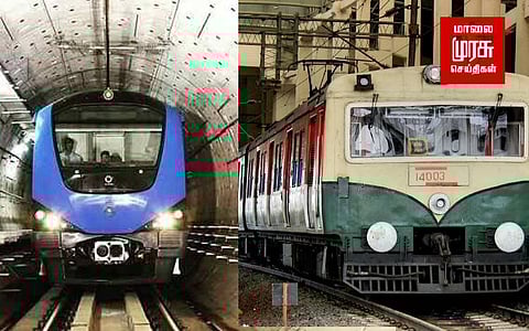 மெட்ரோ ரயிலுடன் இணைக்கப்படும் பறக்கும் இரயில்!