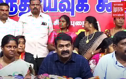 தேர்தல் நேரத்தில் மட்டும் விஜயலட்சுமி விவகாரம் வெளிவருவது ஏன்? - சீமான்