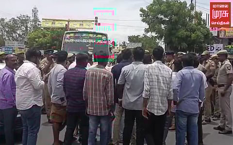 திருப்பூர் விவகாரம் : முன்விரோதம் காரணம்? திடீர் சாலை மறியலில் பாஜகவினர்!