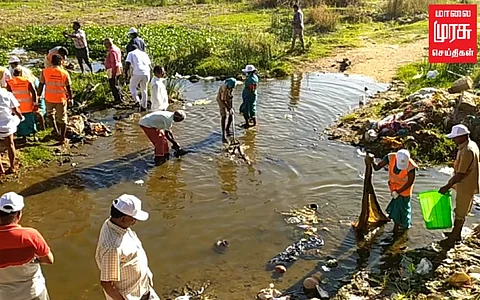 வைகை ஆற்றை சுத்தம் செய்யும் பணி தொடக்கம் ..!