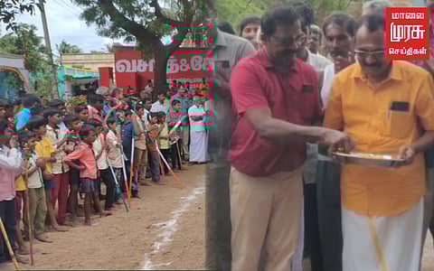 சொந்த நிலத்தில் நூலகமும், மைதானமும்... பாராட்டுகளை அள்ளும் சமூக ஆர்வலர்!!