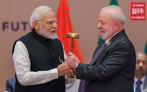 ஜி 20 தலைமைப் பொறுப்பை பிரேசிலுக்கு வழங்கியது இந்தியா!