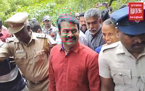 பட்டியலினத்தோர் பற்றி சர்ச்சை பேச்சு; சீமான் நீதிமன்றத்தில் ஆஜர்!