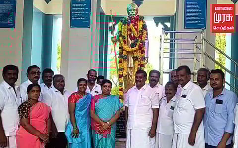 பாரதியார் திருவுருவச் சிலைக்கு அரசு சார்பில் மரியாதை ..!