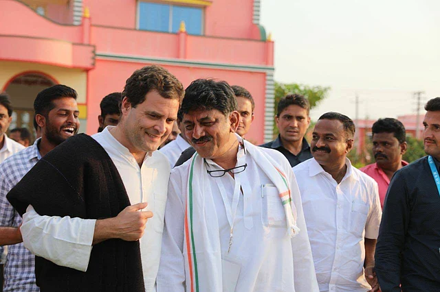 राहुल गांधी के साथ डीके शिवकुमार